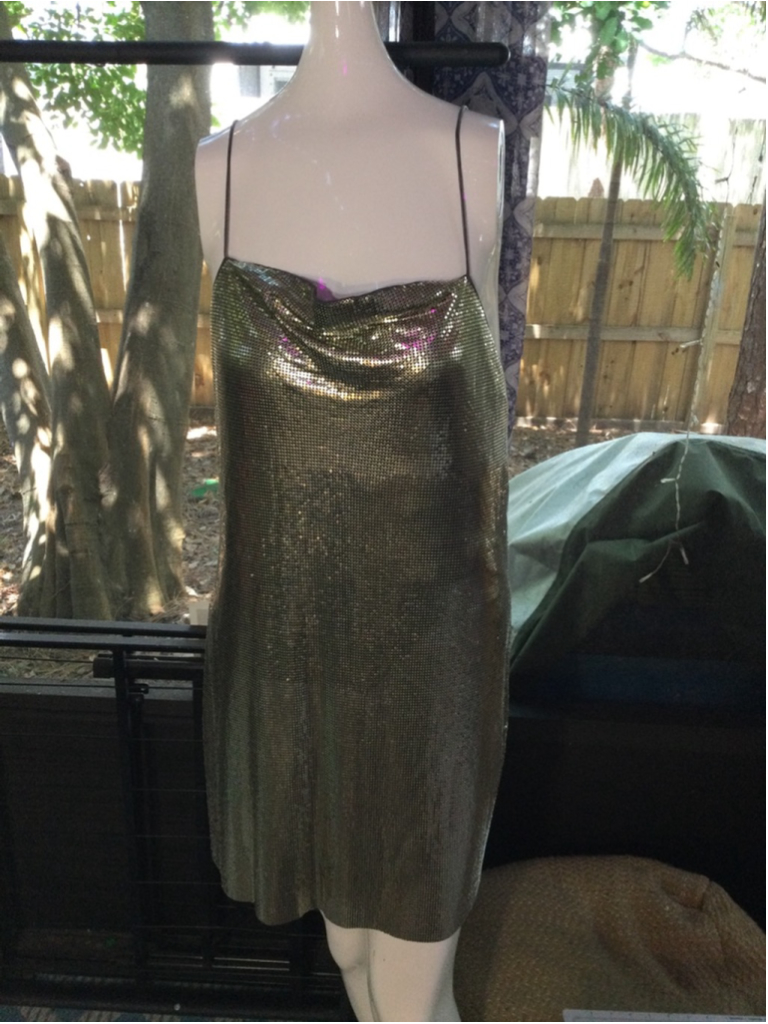 Women's Alice + Olivia Silver Purple Sequin Mini Dress Size 8